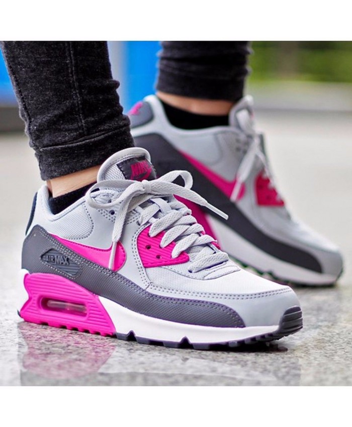 air max femme noir et rose