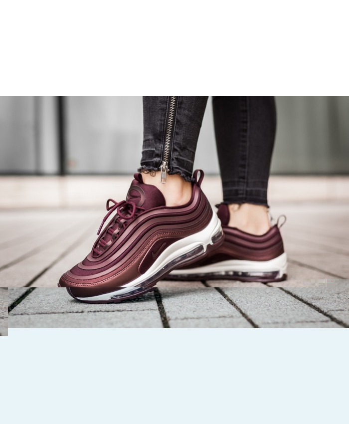 Femme - Pas Cher Nike Air Max 97 Femme et Homme Chaussures Femme Nike Air Max 97 Ultra Métallique Mahogany