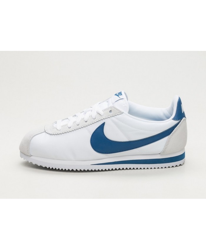 nike cortez blanc bleu