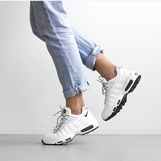 air max 95 blanche et noir femme